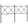 Black metal headboard 150 cm by vidaXL, Headboards and footboards - Ref: Foro24-376536, Price: 47,73 €, Discount: %