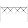 Black metal headboard 150 cm by vidaXL, Headboards and footboards - Ref: Foro24-376536, Price: 47,73 €, Discount: %