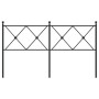Cabecero de metal negro 150 cm de vidaXL, Cabeceros y pies de cama - Ref: Foro24-376536, Precio: 48,74 €, Descuento: %