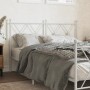 Cabecero de metal blanco 137 cm de vidaXL, Cabeceros y pies de cama - Ref: Foro24-376583, Precio: 47,29 €, Descuento: %
