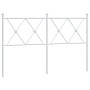 Cabecero de metal blanco 137 cm de vidaXL, Cabeceros y pies de cama - Ref: Foro24-376583, Precio: 47,29 €, Descuento: %