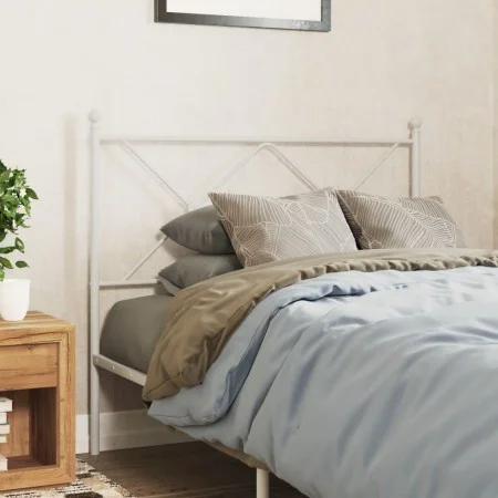 Kopfteil aus weißem Metall, 107 cm von vidaXL, Kopf- und Fußteile - Ref: Foro24-376581, Preis: 39,17 €, Rabatt: %