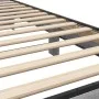 Sonoma gray metal engineered wood bed frame 90x200 cm by vidaXL, Beds and slatted bases - Ref: Foro24-845655, Price: 93,88 €,...