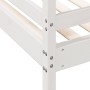 Litera de madera maciza de pino blanco 80x200/140x200 cm de vidaXL, Camas y somieres - Ref: Foro24-3207182, Precio: 377,44 €,...