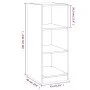 Armario de madera de ingeniería marrón roble 48x41x102 cm de vidaXL, Organizadores de vestidores y perchas de barra - Ref: Fo...