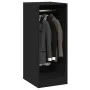Armario de madera de ingeniería negro 48x41x102 cm de vidaXL, Organizadores de vestidores y perchas de barra - Ref: Foro24-84...
