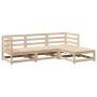Juego de sofás de jardín 4 pzas madera maciza de pino de vidaXL, Conjuntos de jardín - Ref: Foro24-3299377, Precio: 201,45 €,...
