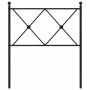Cabecero de metal negro 80 cm de vidaXL, Cabeceros y pies de cama - Ref: Foro24-376529, Precio: 37,16 €, Descuento: %