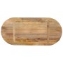 Tablero de mesa ovalado madera maciza de mango 80x40x2,5 cm de vidaXL, Tableros para mesas - Ref: Foro24-370122, Precio: 60,7...