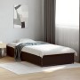Estructura de cama madera de ingeniería y metal negro 90x200 cm de vidaXL, Camas y somieres - Ref: Foro24-845111, Precio: 88,...