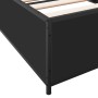 Estructura de cama madera de ingeniería y metal negro 90x200 cm de vidaXL, Camas y somieres - Ref: Foro24-845111, Precio: 88,...