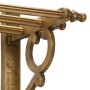 Soporte de equipaje con perchas y espejo de pared aluminio de vidaXL, Percheros para sombreros y abrigos - Ref: Foro24-357835...