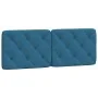 Blaues, samtgepolstertes Kopfteil 120 cm von vidaXL, Kopf- und Fußteile - Ref: Foro24-374724, Preis: 62,05 €, Rabatt: %