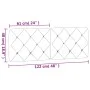 Blaues, samtgepolstertes Kopfteil 120 cm von vidaXL, Kopf- und Fußteile - Ref: Foro24-374724, Preis: 62,05 €, Rabatt: %