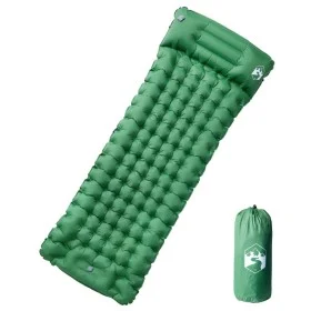 Colchón de camping autoinflable con almohada 1 persona verde de vidaXL, Colchones de aire - Ref: Foro24-4007097, Precio: 47,8...