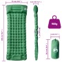 Colchón de camping autoinflable con almohada 1 persona verde de vidaXL, Colchones de aire - Ref: Foro24-4007097, Precio: 51,0...