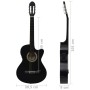 Guitarra clásica occidental con ecualizador y 6 cuerdas negro de vidaXL, Guitarras - Ref: Foro24-70138, Precio: 92,44 €, Desc...