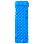 Colchón de camping inflable con almohada 1 persona azul de vidaXL, Colchones de aire - Ref: Foro24-4007110, Precio: 35,44 €, ...