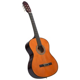 Guitarra clásica para principiantes madera tilo negro 4/4 39" de vidaXL, Guitarras - Ref: Foro24-70112, Precio: 90,01 €, Desc...