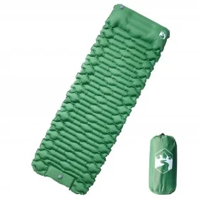 Colchón de camping autoinflable con almohada 1 persona verde de vidaXL, Colchones de aire - Ref: Foro24-4007106, Precio: 40,8...