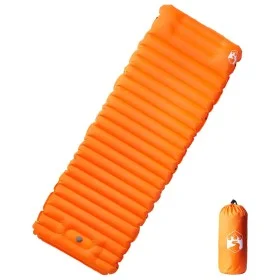 Colchón de camping autoinflable con almohada 1 persona naranja de vidaXL, Colchones de aire - Ref: Foro24-4007119, Precio: 55...