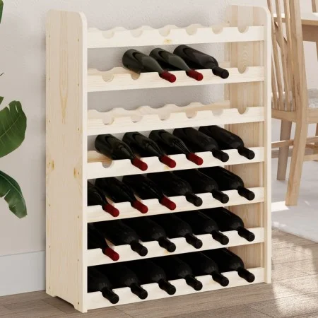 Flaschenregal aus massivem Kiefernholz, 67,5 x 25 x 87 cm von vidaXL, Weinregale - Ref: Foro24-4007559, Preis: 49,83 €, Rabat...