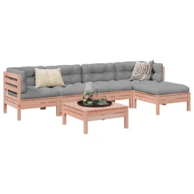 Set de sofás jardín 6 pzas con cojines madera abeto Douglas de vidaXL, Conjuntos de jardín - Ref: Foro24-3299406, Precio: 446...