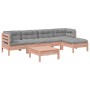 Set de sofás jardín 6 pzas con cojines madera abeto Douglas de vidaXL, Conjuntos de jardín - Ref: Foro24-3299406, Precio: 460...