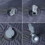 Colchón de camping autoinflable con con almohada 1 persona gris de vidaXL, Colchones de aire - Ref: Foro24-4007133, Precio: 6...