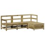 Juego de sofás de jardín 4 pzas madera de pino impregnada de vidaXL, Conjuntos de jardín - Ref: Foro24-3250779, Precio: 262,2...