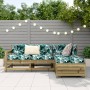 Juego de sofás de jardín 4 pzas madera de pino impregnada de vidaXL, Conjuntos de jardín - Ref: Foro24-3250779, Precio: 262,2...