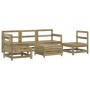 Juego de sofás de jardín 6 piezas madera de pino impregnada de vidaXL, Conjuntos de jardín - Ref: Foro24-3250747, Precio: 351...
