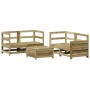 Juego de sofás de jardín 5 piezas madera de pino impregnada de vidaXL, Conjuntos de jardín - Ref: Foro24-3250815, Precio: 352...
