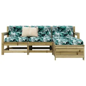 Gartensofa-Set 4-teilig aus imprägniertem Kiefernholz von vidaXL, Gartensets - Ref: Foro24-3250803, Preis: 239,45 €, Rabatt: %