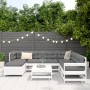 Juego de sofás de jardín 8 pzas madera maciza de pino blanco de vidaXL, Conjuntos de jardín - Ref: Foro24-3250573, Precio: 55...