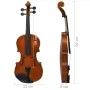 Juego completo de violín con arco y barbada madera oscura 4/4 de vidaXL, Violines - Ref: Foro24-70142, Precio: 84,18 €, Descu...