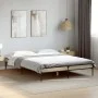 Sonoma oak metal engineered wood bed frame 140x190 cm by vidaXL, Beds and slatted bases - Ref: Foro24-845037, Price: 104,97 €...