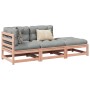 Set de sofás jardín 3 pzas con cojines madera abeto Douglas de vidaXL, Conjuntos de jardín - Ref: Foro24-3295833, Precio: 264...