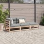 Set de sofás de jardín 3 pzas con cojines madera maciza de pino de vidaXL, Conjuntos de jardín - Ref: Foro24-3295831, Precio:...