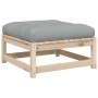 Set de sofás de jardín 3 pzas con cojines madera maciza de pino de vidaXL, Conjuntos de jardín - Ref: Foro24-3295831, Precio:...
