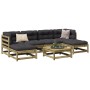Set de sofás jardín 7 pzas con cojines madera pino impregnada de vidaXL, Conjuntos de jardín - Ref: Foro24-3295825, Precio: 5...