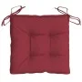 Cojines silla de jardín 2 uds tela Oxford rojo tinto 40x40x7 cm de vidaXL, Cojines para sillas y sofás - Ref: Foro24-361477, ...