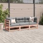 Set de sofás jardín 3 pzas con cojines madera abeto Douglas de vidaXL, Conjuntos de jardín - Ref: Foro24-3299270, Precio: 299...