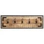 Percheros 2 uds madera maciza de mango rugosa 80x8x25 cm de vidaXL, Percheros para sombreros y abrigos - Ref: Foro24-358919, ...