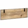 Percheros 2 uds madera maciza de mango rugosa 80x8x25 cm de vidaXL, Percheros para sombreros y abrigos - Ref: Foro24-358919, ...