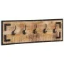 Percheros 2 uds madera maciza de mango rugosa 80x8x25 cm de vidaXL, Percheros para sombreros y abrigos - Ref: Foro24-358919, ...