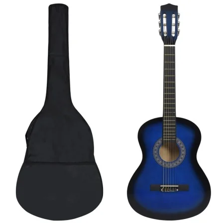 Set de guitarra clásica niños principiantes 8 pzas azul 3/4 36" de vidaXL, Guitarras - Ref: Foro24-70117, Precio: 68,38 €, De...