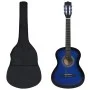 Set de guitarra clásica niños principiantes 8 pzas azul 3/4 36" de vidaXL, Guitarras - Ref: Foro24-70117, Precio: 68,38 €, De...