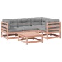 Set de sofás jardín 5 pzas con cojines madera abeto Douglas de vidaXL, Conjuntos de jardín - Ref: Foro24-3299425, Precio: 449...