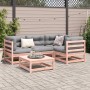Set de sofás jardín 5 pzas con cojines madera abeto Douglas de vidaXL, Conjuntos de jardín - Ref: Foro24-3299425, Precio: 449...